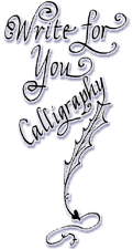 MA wedding calligraphy